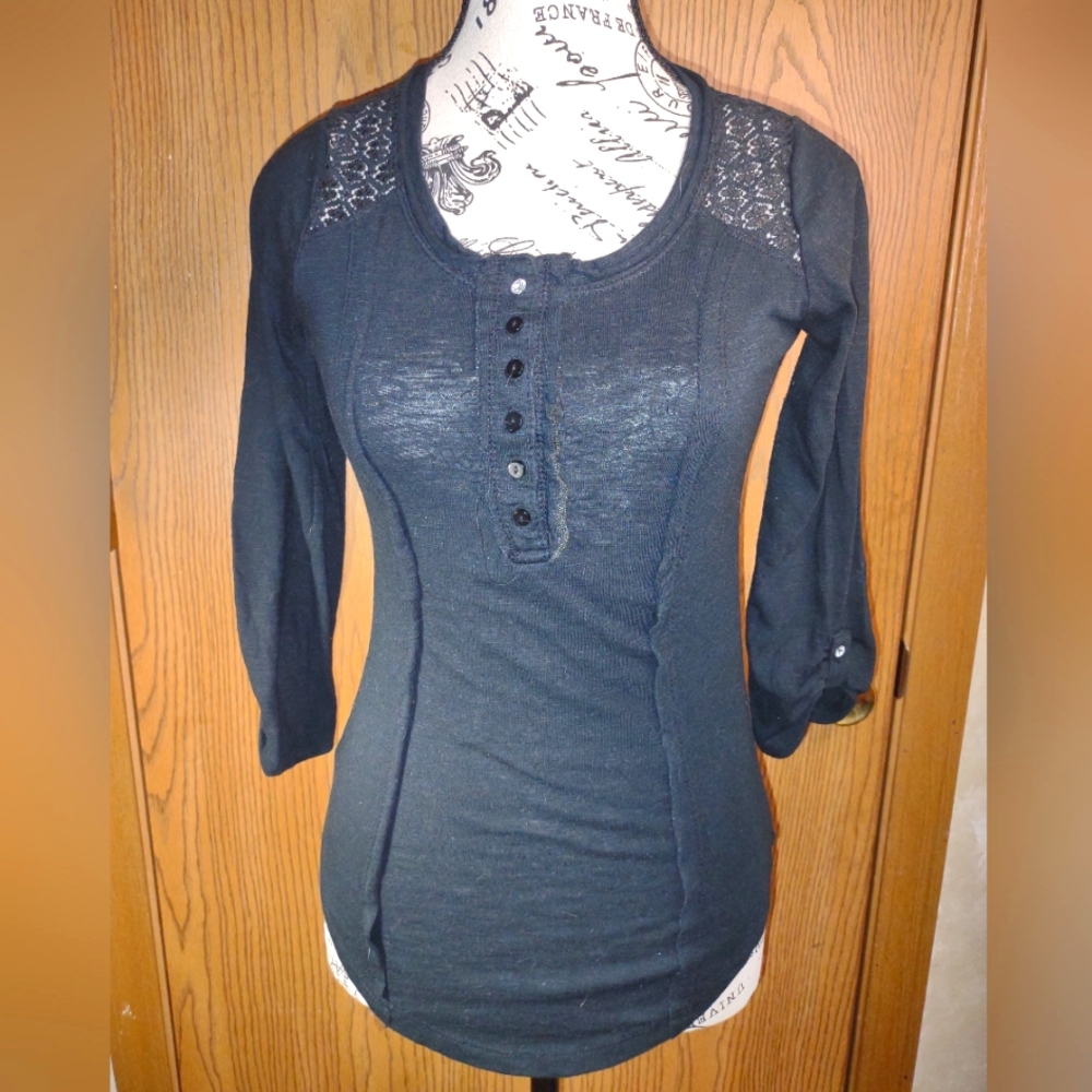 3/4 Sleeve Lace Tshirt